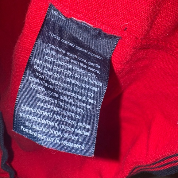 EUC Tommy Hilfiger Red Heart Ivy V-Neck Sweater Size XL - Picture 6 of 7